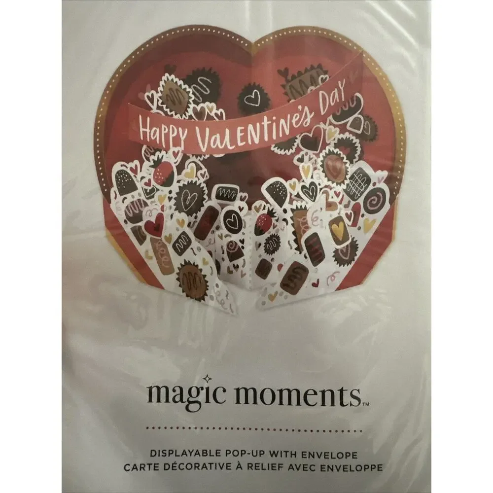 American Greetings Magic Moments Valentines Day Pop Up Cards Lot of 5 Cards